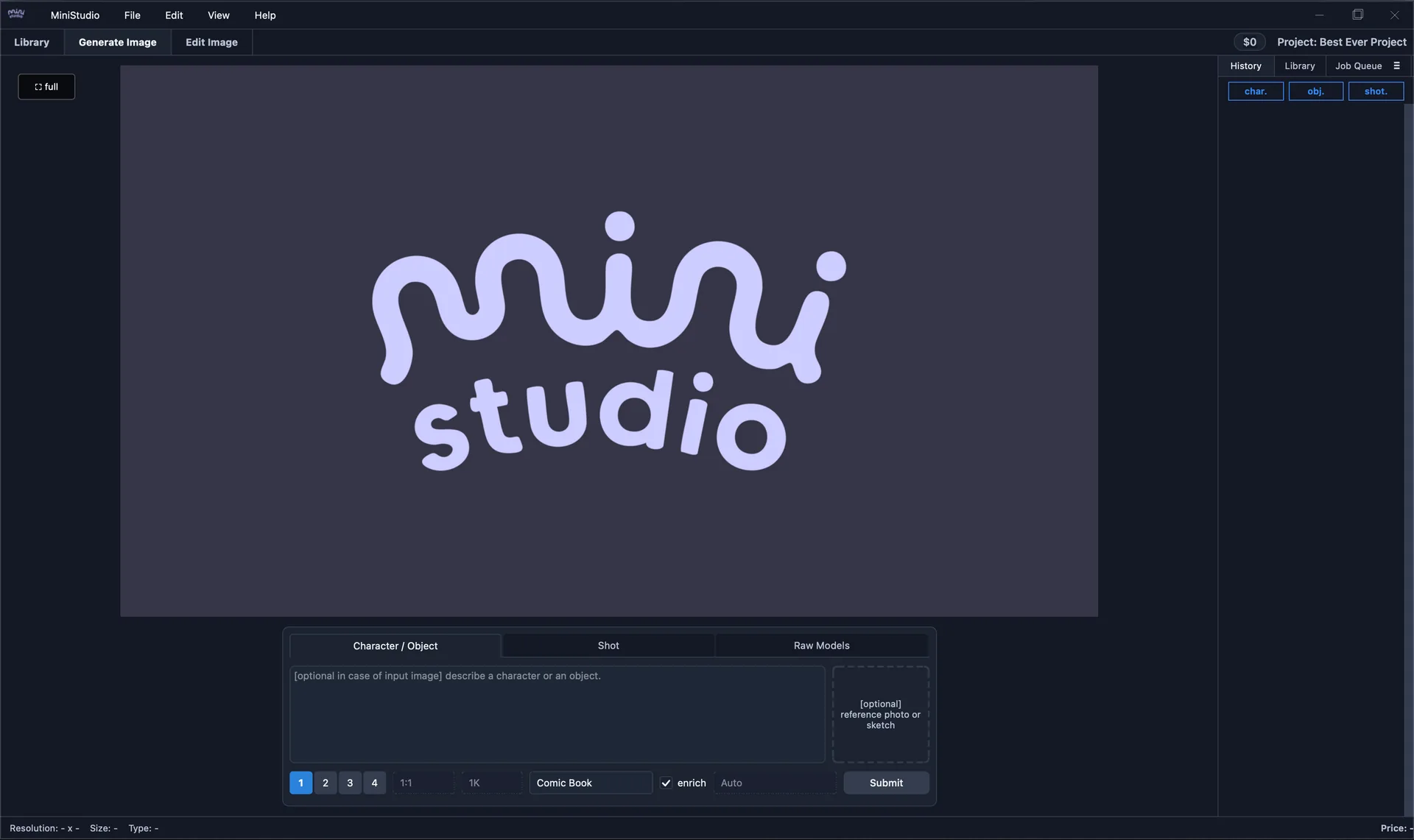 MiniStudio App — film still